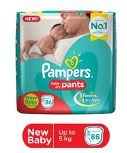Load image into Gallery viewer, PAMPERS BABY DRY PANTS - NEW BABY 86S
